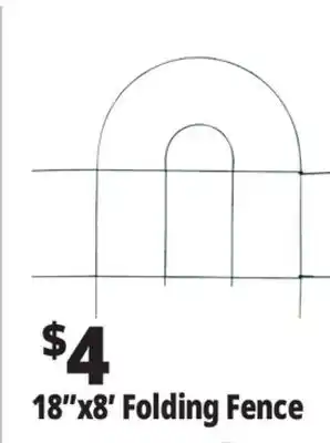 Ocean State Job Lot 18x8' Folding Fence offer