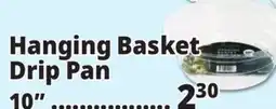 Ocean State Job Lot 10 Hanging Basket Drip Pan offer