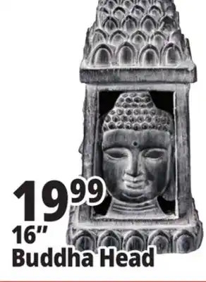 Ocean State Job Lot Solar Buddha Head Statue 16 offer