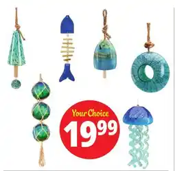 Ocean State Job Lot Glass Wind Chimes & Bird Baths offer