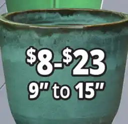 Ocean State Job Lot 9 to 15 Outdoor Glazed Ceramic Planters offer