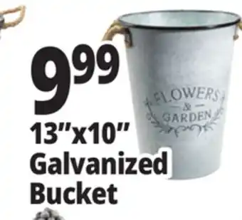 Ocean State Job Lot 13x10 Galvanized Bucket offer