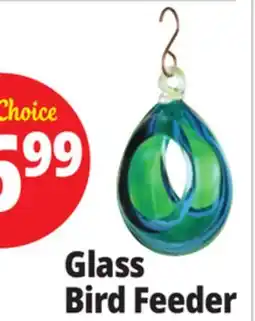 Ocean State Job Lot Glass Bird Feeder offer