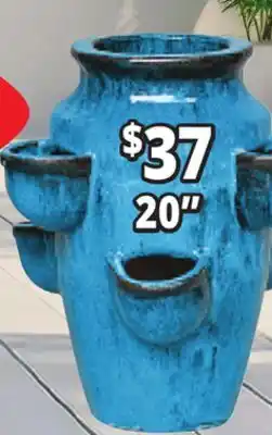 Ocean State Job Lot 20 Outdoor Glazed Ceramic Planters offer