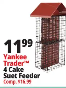 Ocean State Job Lot Yankee Trader 4 Cake Suet Feeder offer