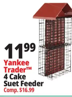 Ocean State Job Lot Yankee Trader 4 Cake Suet Feeder offer