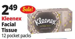 Ocean State Job Lot Kleenex Ultra Soft Pocket Pack Face Tissues 12 Count offer