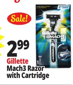 Ocean State Job Lot Gillette Mach3 Razor with Cartridge offer