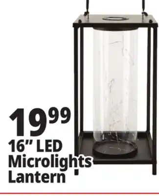 Ocean State Job Lot Outdoor Living Accents Solar LED Lantern with Microlights 15.5 offer