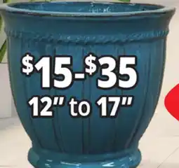 Ocean State Job Lot 12 to 17 Outdoor Glazed Ceramic Planters offer