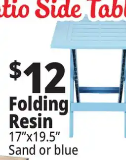 Ocean State Job Lot Gracious Living Folding Side Table Blue offer