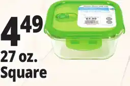 Ocean State Job Lot Glass Food Storage Container 27 oz offer