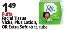 Ocean State Job Lot Puffs Plus Lotion 2-Ply Facial Tissues 48 Count offer