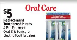 Ocean State Job Lot Dentacare Flexisoft Replacement Brush Heads 4 Count offer