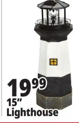 Ocean State Job Lot Solar Lighthouse with Rotating LED Light 15 offer