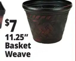 Ocean State Job Lot Basket Weave 11.25 Resin Planter offer
