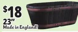 Ocean State Job Lot Whiskey Tub Resin Planter 23 offer
