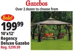 Ocean State Job Lot Regency II 10' x 12' Gazebo with Netting Brown offer
