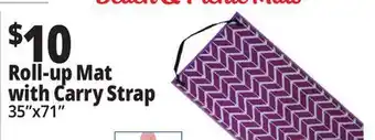 Ocean State Job Lot Roll-Up Beach Mat with Strap 35x71 offer
