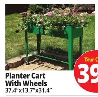 Ocean State Job Lot Tiller & Rowe Raised Garden Planter Cart with Wheels offer