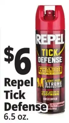 Ocean State Job Lot Repel Tick Defense Aerosol Spray 6.5 oz offer