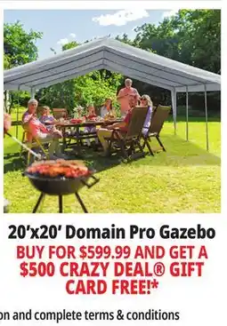 Ocean State Job Lot Caravan Canopy Domain Pro 400 Carport Shelter 20' x 20' offer