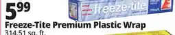 Ocean State Job Lot freeze-tite Premium Freezer Gauge Plastic Wrap 315 Sq ft offer