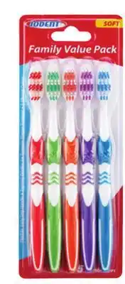 Ocean State Job Lot Iodent Soft Family Value Pack Toothbrushes 5 Count offer