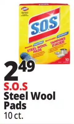 Ocean State Job Lot Clorox S.O.S Steel Wool Pads 10 Count offer