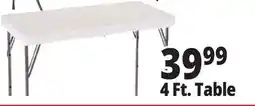 Ocean State Job Lot Enduro 4' Steel Frame Folding Table offer