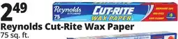 Ocean State Job Lot Reynolds Kitchens Cut-Rite Wax Paper 75 sq ft offer