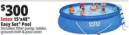 Ocean State Job Lot Intex 15' x 48 Easy Set Above Ground Pool Set offer