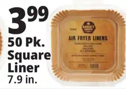 Ocean State Job Lot Baker's Choice Rectangle Air Fryer Liners 50 Count offer