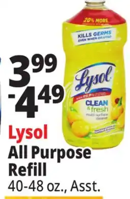 Ocean State Job Lot Lysol Clean & Fresh Multi-Surface Cleaner Sparkling Lemon & Sunflower Essence Scent 48 oz offer