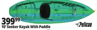 Ocean State Job Lot Pelican Seeker 100X Kayak w/ Paddle offer