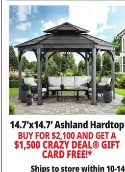 Ocean State Job Lot Ashland 14.7' x 14.7' Hexagonal Hardtop Gazebo offer