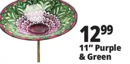 Ocean State Job Lot Glass Garden Stake Bird Bath 11 offer