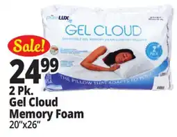 Ocean State Job Lot pureLUX Shapeable Gel Memory Foam Comfort Pillows 2-Count offer