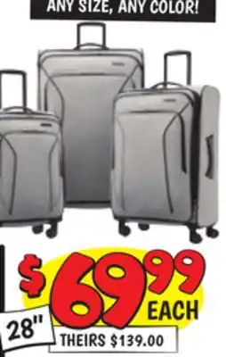 Ollie's 28 SOFTSIDE PIROUETTE NXT LUGGAGE offer