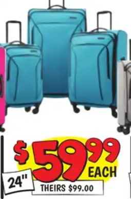 Ollie's 24 SOFTSIDE PIROUETTE NXT LUGGAGE offer