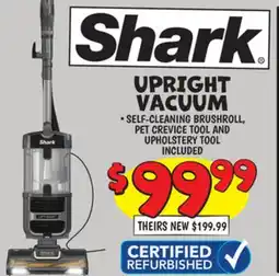 Ollie's SHARK UPRIGHT VACUUM offer