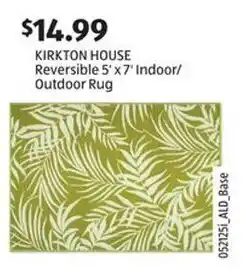 Aldi KIRKTON HOUSE Reversible 5'x7' Indoor/ Outdoor Rug offer