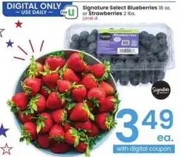 Albertsons Blueberries  or Strawberries offer