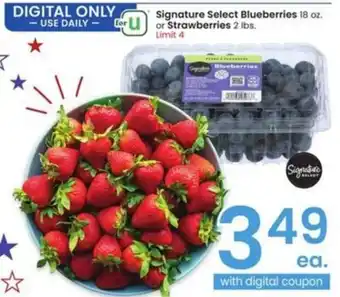 Albertsons Blueberries  or Strawberries offer