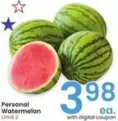 Albertsons Personal Watermelon offer