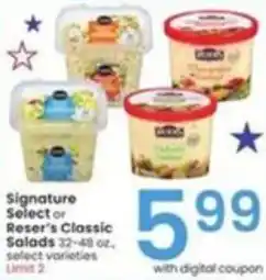Albertsons Signature Select or Reser's Classic Salads offer