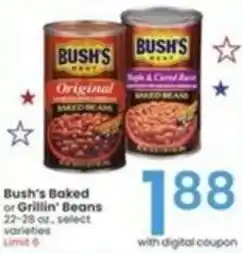 Albertsons Bush's Baked or Grillin' Beans offer