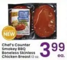 Albertsons Chef's Counter Smokey BBQ Boneless Skinless Chicken Breast offer