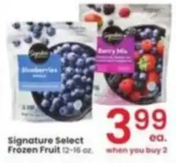 Albertsons Signature Select Frozen Fruit offer