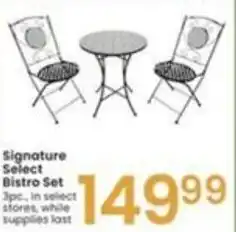 Albertsons Signature Select Bistro Set offer